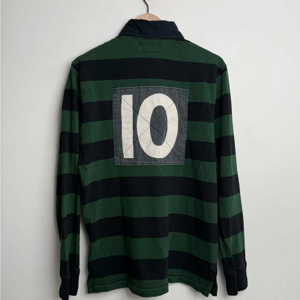 Polo by Ralph Lauren Green & Black Striped Rugby Polo - Picture 4 of 9